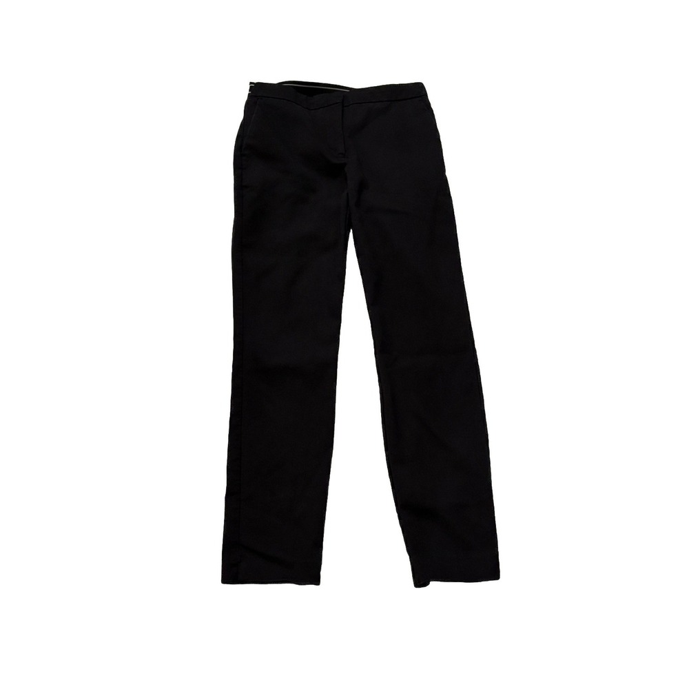 Zara Women's Black Straight Leg Trousers Size Small – Elastic Waistband
